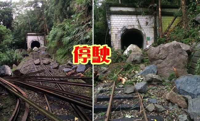 豪雨土石崩落 阿里山鐵路停駛2天 | 華視新聞