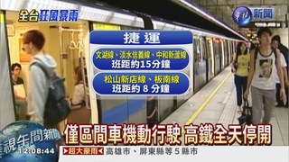 高鐵台鐵停駛 國內航班取消