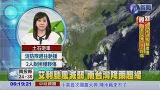 艾利颱風減弱 南台灣降雨趨緩