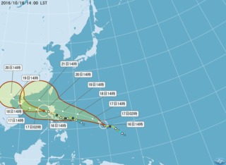 海馬增強為中度颱風 19日起影響台灣