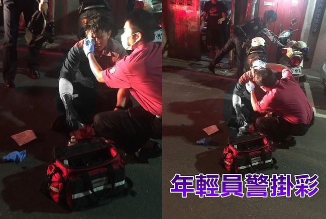 年輕勇警抓賊遭劃傷 血染警察制服 | 華視新聞