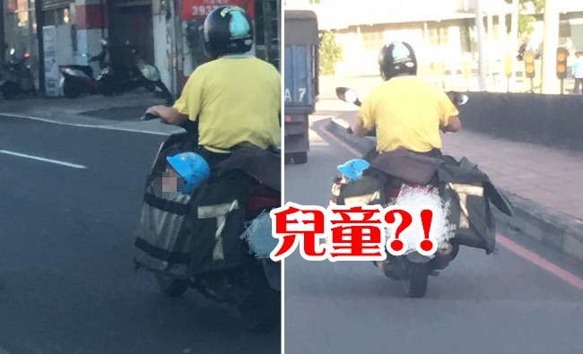 機車加裝袋載小孩上路?! 網友:騎士背後有故事 | 華視新聞