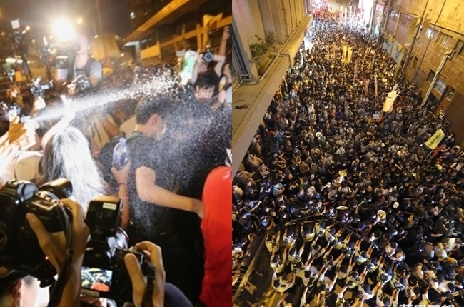【更新】港上萬人上街抗議 鎮壓防暴警出動 | 華視新聞