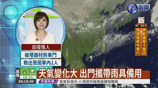 東北季風.華南雲區東移 全台有雨