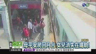 母女逃票跳軌 火車進站險沒命!