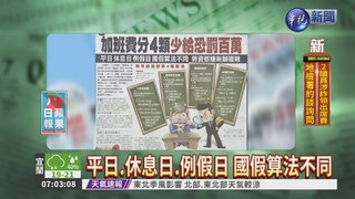 加班費分4類 少給恐罰百萬