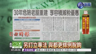 30年老屋重建 享容積減稅優惠