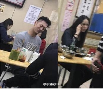 余文樂大秀肌肉不甩酸民 網友:已噴鼻血! | 余文樂來台灣的次數頻繁，還被拍到和王棠云一起吃牛肉麵。翻攝自微博。