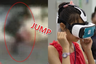 VR太真實! 女玩跳樓遊戲摔斷門牙