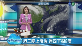 華視生活氣象 明天受東北風影響 氣候偏涼