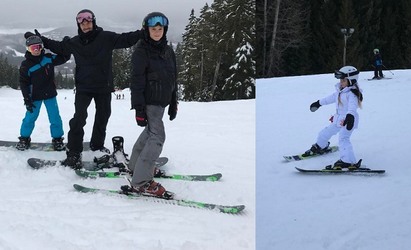 【影】貝克漢全家加拿大滑雪 布魯克林摔斷鎖骨 | 貝克漢一家人到加拿大滑雪。