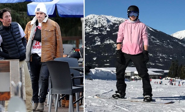 【影】貝克漢全家加拿大滑雪 布魯克林摔斷鎖骨 | 華視新聞