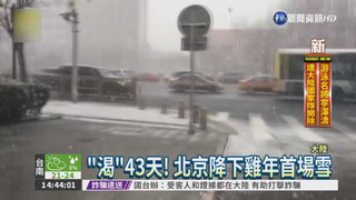 冷氣團發威 北京迎雞年首場雪!