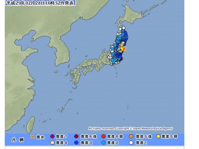 15:49福島地震規模5.6 日氣象廳:無海嘯危險 | 華視新聞
