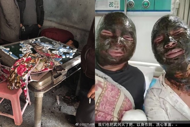 “炸”賭! 麻將桌爆了 4牌咖被炸成黑臉 | 華視新聞