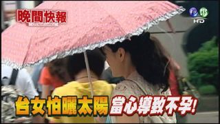 【晚間搶先報】台灣女生超怕曬! 恐造成不孕症