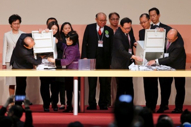 香港特首選舉 林鄭月娥777票當選! | 華視新聞
