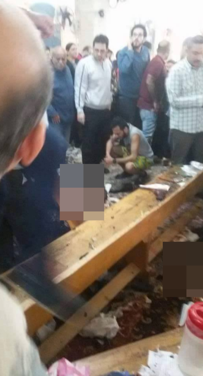 埃及連3爆釀37死百傷 IS宣稱犯案 | 目前13死。(翻攝推特)