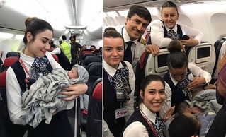 28周孕婦搭土航陣痛 空姐協助順利接生女娃