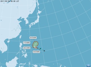 今年第1號颱風「梅花」生成 暫不影響台灣