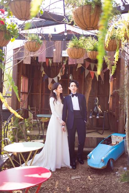 我太太太美了! 林宥嘉丁文琪日本婚禮派對曝光 | 林宥嘉婚紗照。