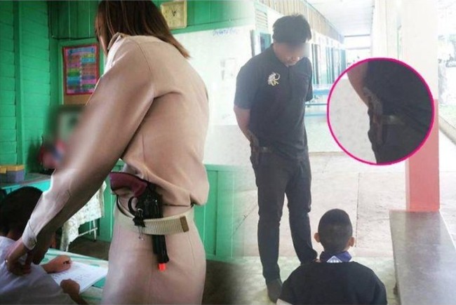 泰老師帶"槍"教課?! 網友不反對 | 華視新聞