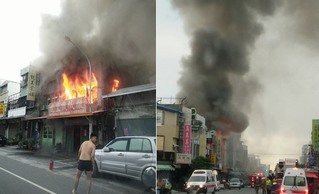 台東市區火警 3戶民宅受損1人受傷送醫