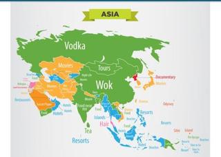 世界"關鍵字"地圖 台灣的代表字是...