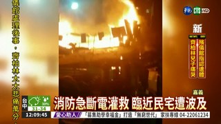 鐵皮工廠起火爆炸 燒民宅1男傷