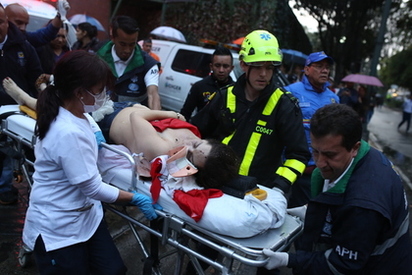 哥倫比亞首都商場遭爆炸恐攻 釀3死9傷 | (翻攝美聯社)