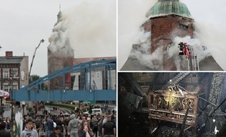 燒毀! 波蘭760年教堂遇祝融 鐘樓全毀