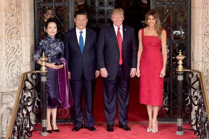 誤把習近平打成"中華民國總統" 美國白宮更正了 | 美國總統川普與大陸國家主席習近平，先前會面合照。