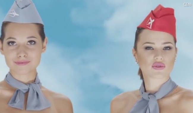 【影】空姐全裸入鏡 旅遊網站廣告遭批 | 華視新聞