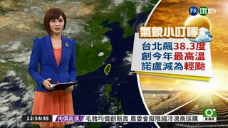 台北氣溫38.3度 創今年最高溫