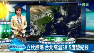 立秋熱爆 台北高溫38.5度破紀錄