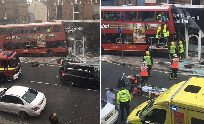 英國倫敦雙層巴士撞商家 2乘客1度受困 | 華視新聞