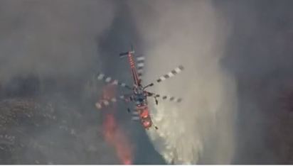 加州森林野火 延燒100英畝以上 | (翻攝NBC)