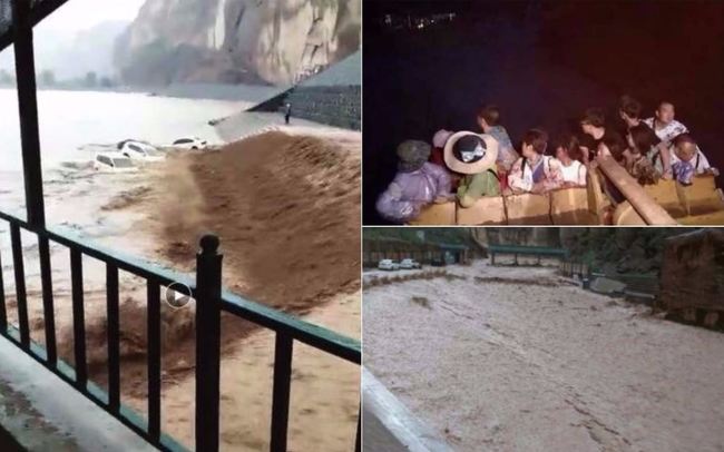 【影】甘肅風景區暴雨成災 296名遊客受困當地 | 華視新聞