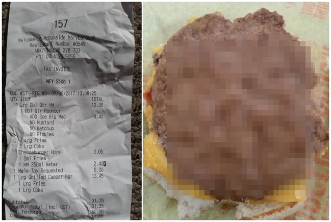 【慎入】超噁! 漢堡爬滿蛆 澳洲女子控告麥當勞 | 華視新聞