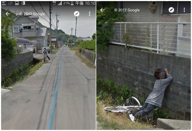 超級巧! 婦人驚嚇摔車 Google街景全程紀錄 | 華視新聞