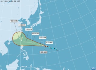 泰利颱風 週三起影響台灣恐增強為中颱