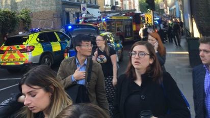 倫敦西南部地鐵爆炸 民眾"臉部炸傷"倉皇逃生 | (翻攝BBC)