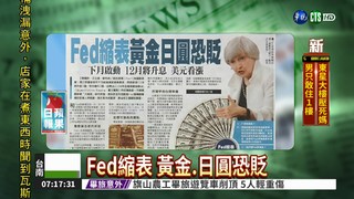 Fed縮表 黃金.日圓恐貶