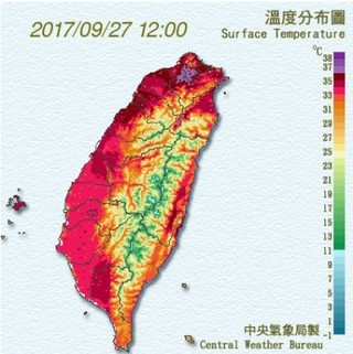 史上最熱9月! 台北午38.5度 創120年最高溫紀錄