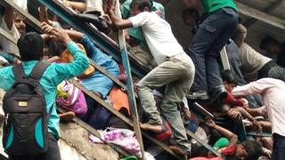 有人亂喊"橋塌了" 孟買踩踏意外22死30傷