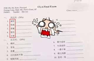 紐約高中的中文考卷 大陸鄉民看完驚呆了!