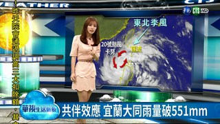 颱風東北風共伴 北東防致災豪雨