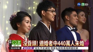 台灣適婚人口 440萬人未婚