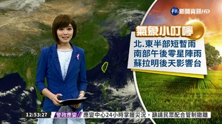 各地短暫陣雨　蘇拉颱風明後天影響台灣