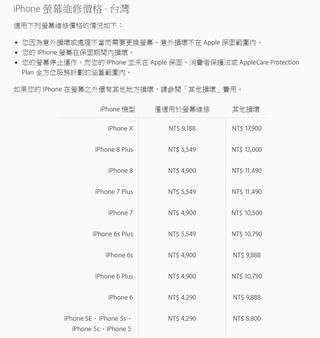 iPhoneX維修費出爐 螢幕破9千其他逼近1萬8